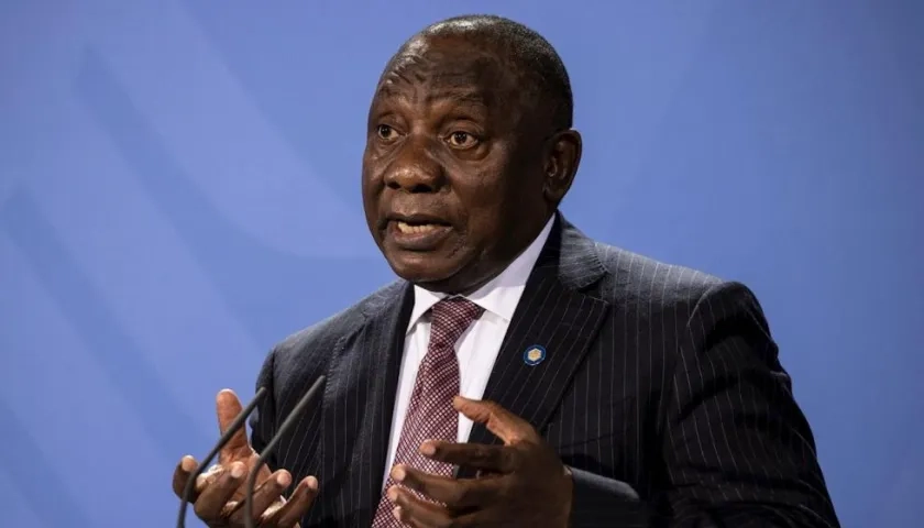 El presidente de Sudáfrica Cyril Ramaphosa, en una imagen de archivo. 