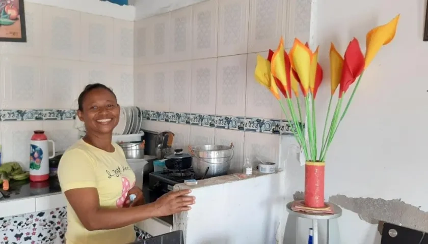 Minelva Cairoza Benavidez, una de las beneficiarias.