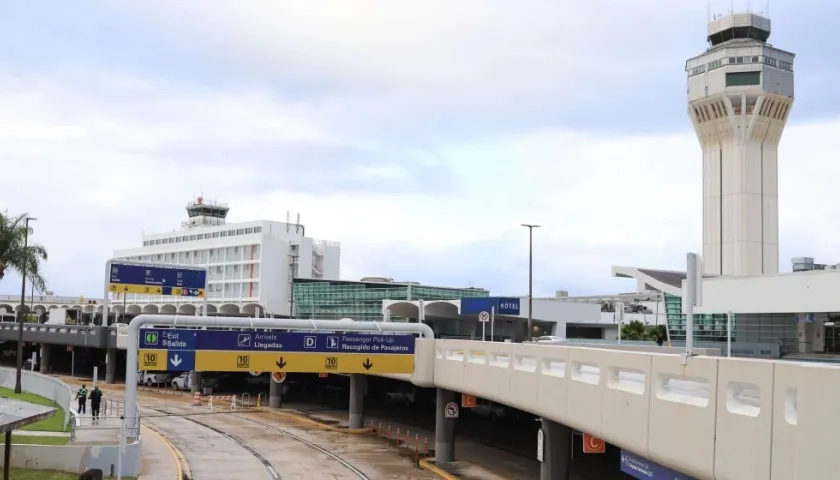 Aeropuerto internacional Luis Muñoz Marín en San Juan.