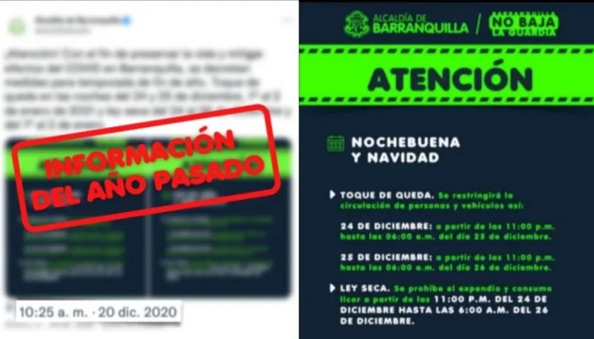 El meme con el falso contenido.