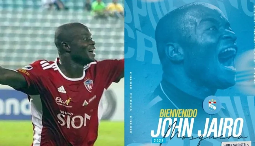 El delantero colombiano John Jairo Mosquera.