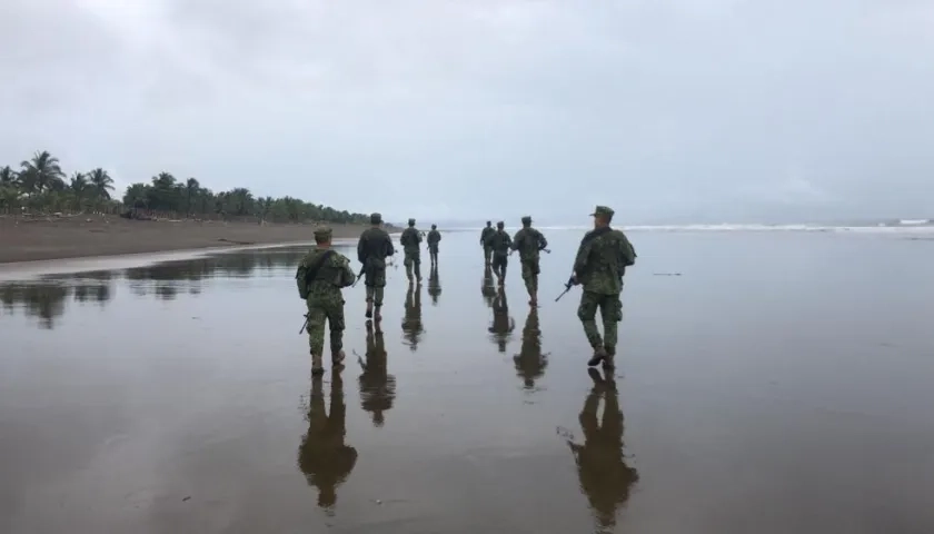 Búsqueda del cuerpo del infante de marina Sebastián Miranda