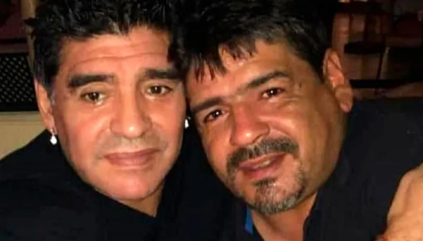 Diego y Hugo Maradona.