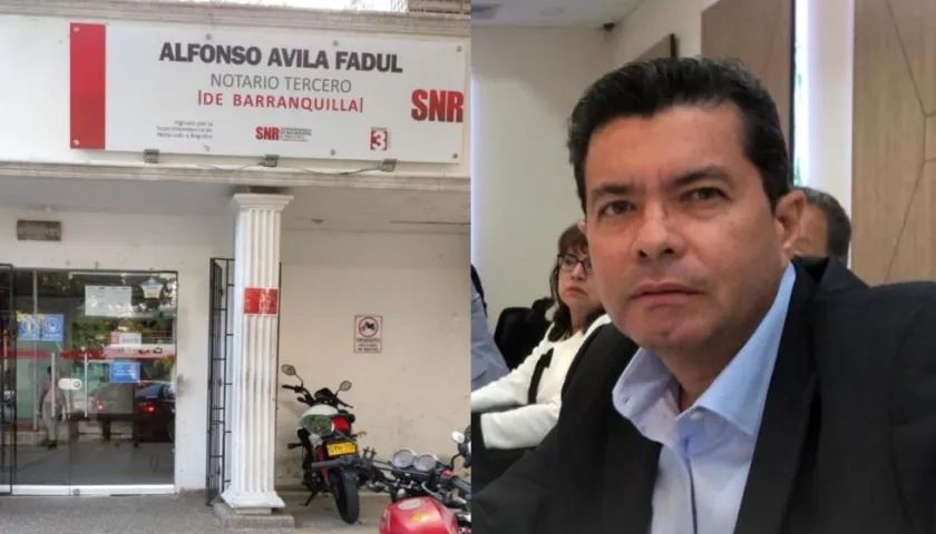 Imagen de la Notaría y del abogado Alfonso Luis Ávila Fadul.