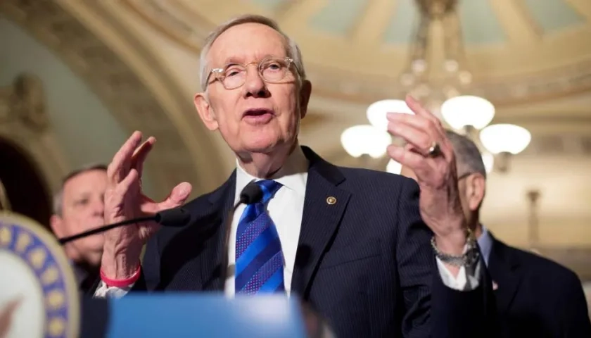El exsenador estadounidense Harry Reid.