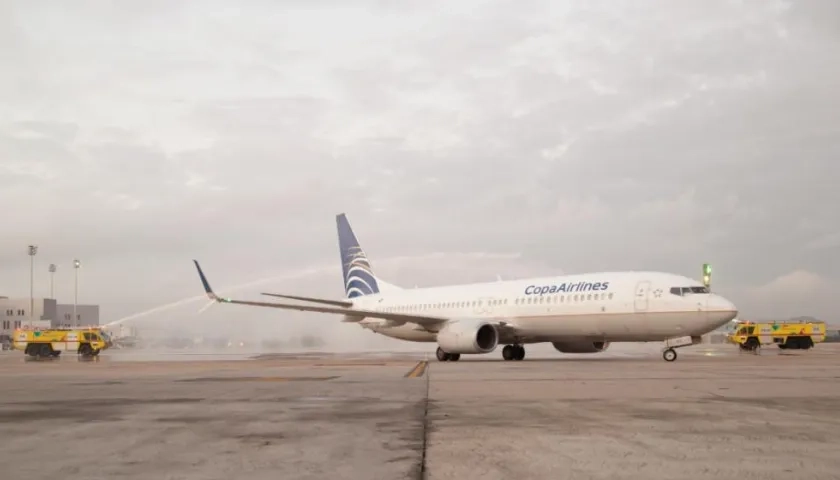 Avión de Copa Airlines. 