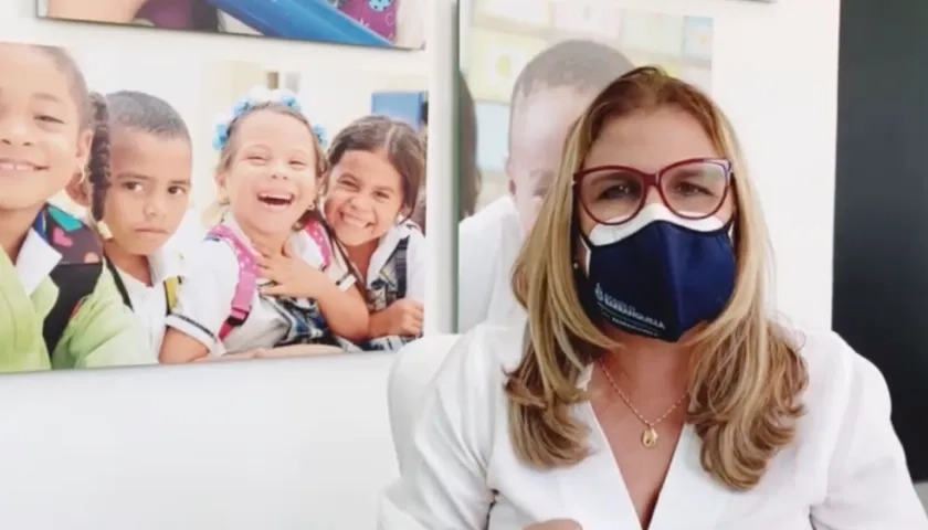 La secretaria de Educación, Bibiana Rincón.