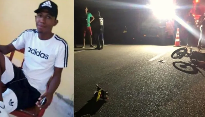 Luis Pino Ospino, muerto en el accidente en motocicleta.