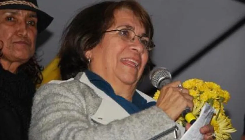 Aida Avella, presidenta de la  UP. 