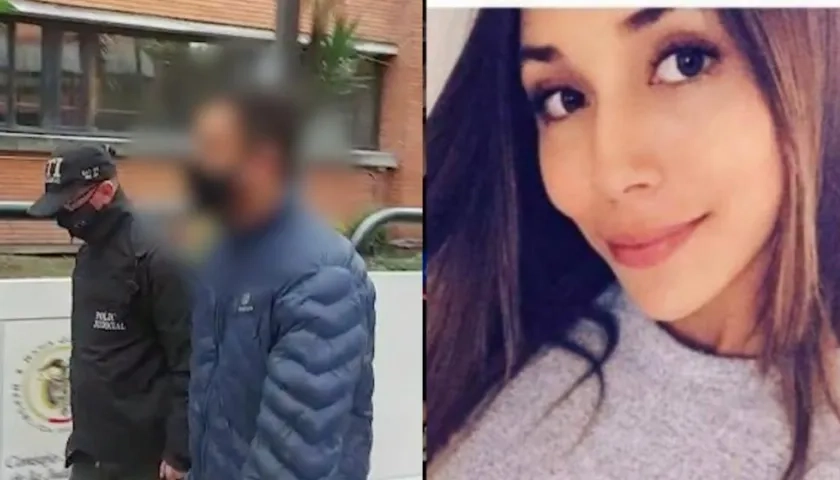 El capturado y Ana María Castro.