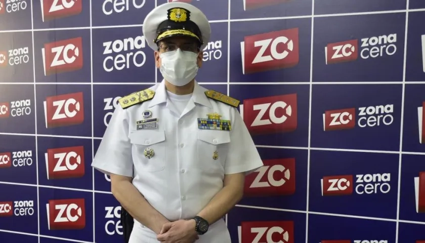 Almirante León Espinosa, Director de la Escuela Naval de Suboficiales ARC Barranquilla.