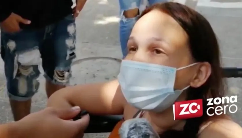 Estefany Fuenmayor, esposa del joven asesinado. 