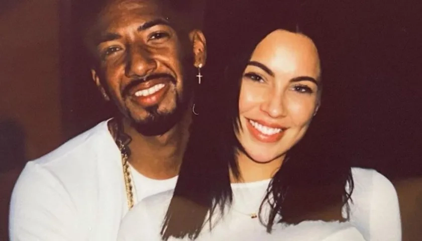 El futbolista Jerome Boateng y la modelo Kasia Lenhard.