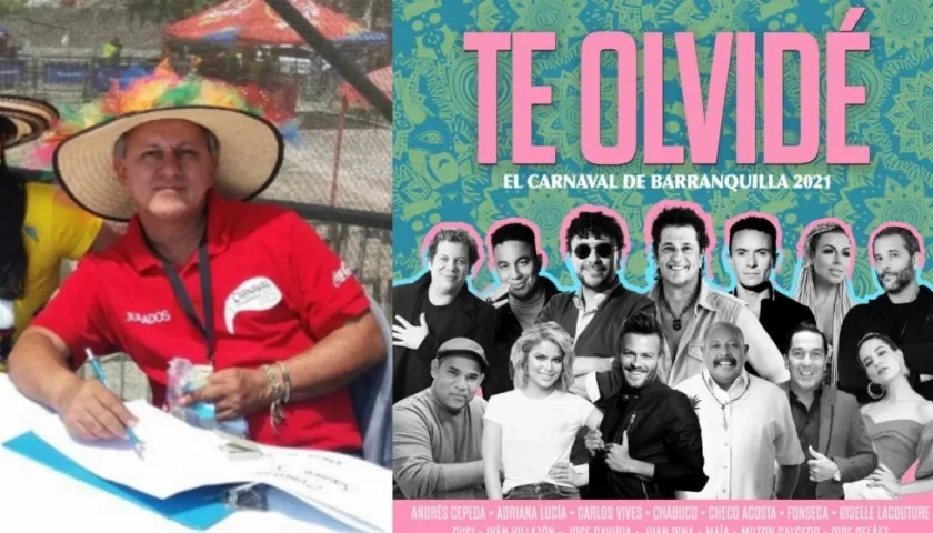 Javier Jiménez García e imagen de "Te olvidé".