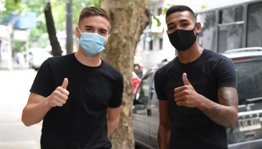 Agustín Palavecino y David Martínez, nuevos refuerzos de River Plate.