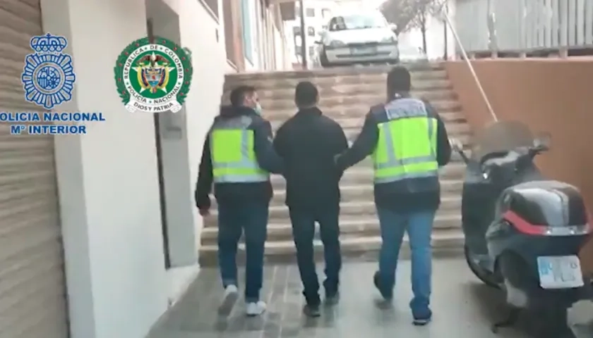 Momento de la captura.