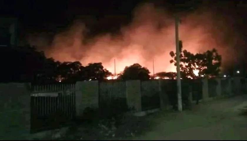 Magnitud del incendio.