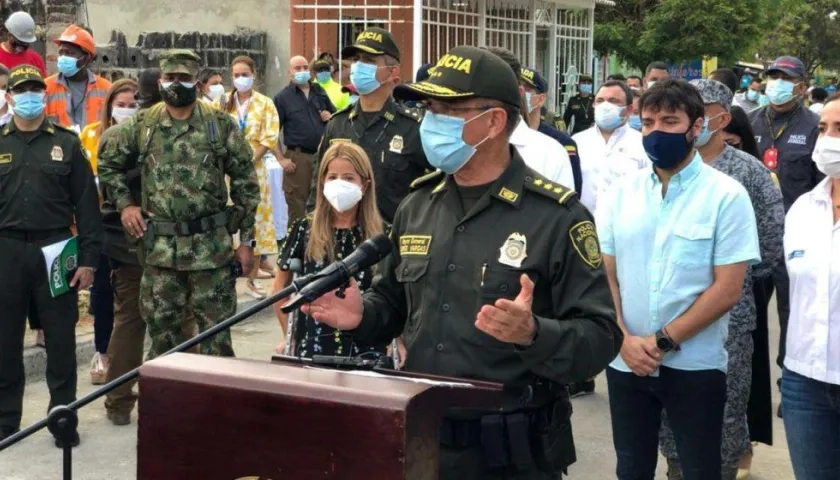 General Jorge Vargas, Director de la Policía Nacional. 