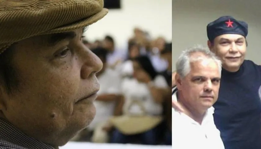 Amaury Díaz falleció este sábado 20 de febrero en Barranquilla. Foto derecha Javier Marrugo y Amaury Díaz.