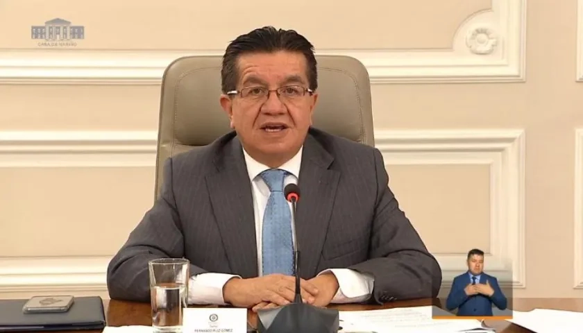 Ministro de Salud, Fernando Ruíz.