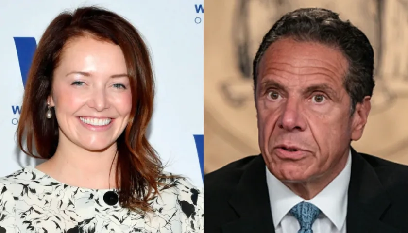 Lindsey Boylan y Andrew Cuomo.