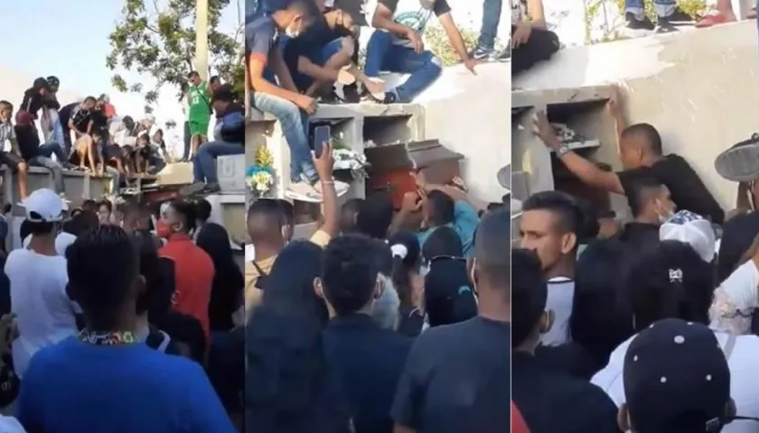 Una multitud sepultó como héroe a ‘Juan Diablo’