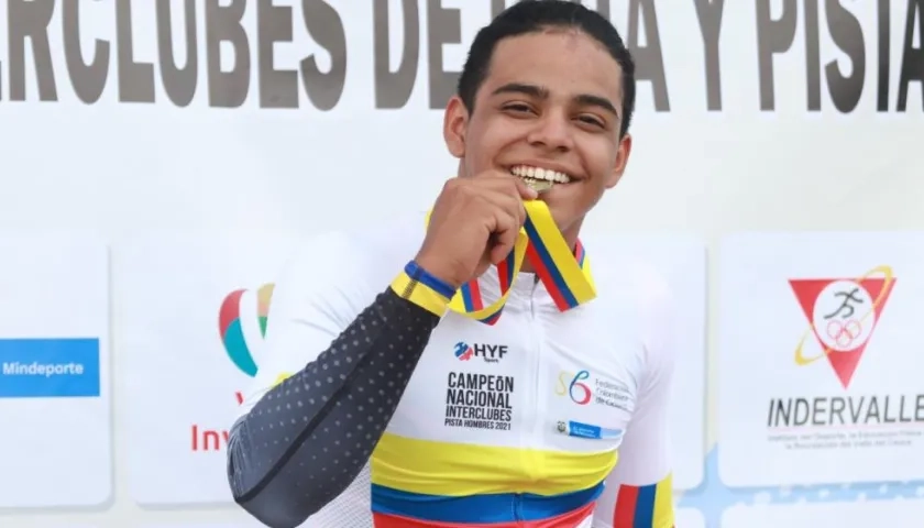Ricardo Jaramillo, triple medallista de oro. 