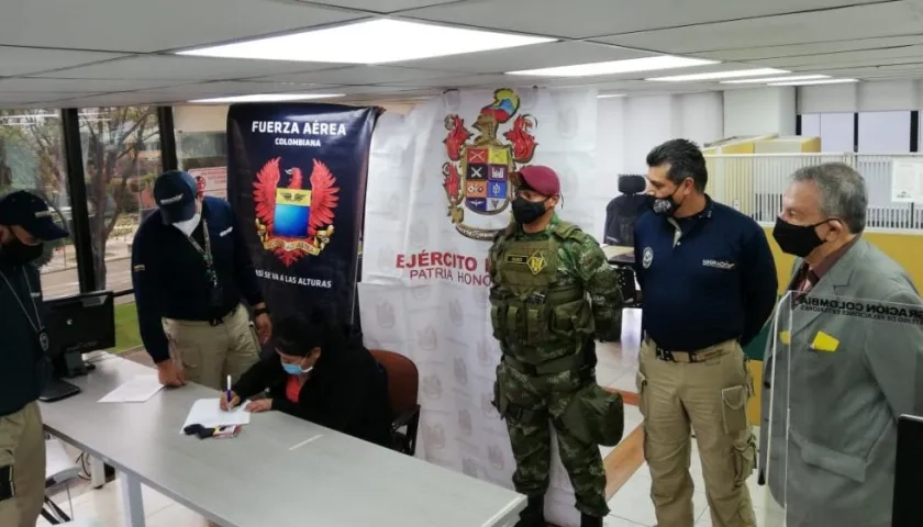 Lirio Rosario Uria Ortuño fue detenida en Bogotá. 