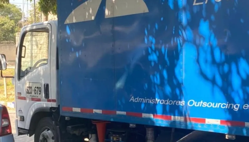 El vehículo implicado en el accidente de tránsito. 