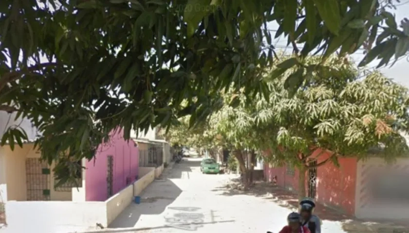 Aspecto de la calle 45A4 con carrera 23, en el barrio Villa Zambrano. 