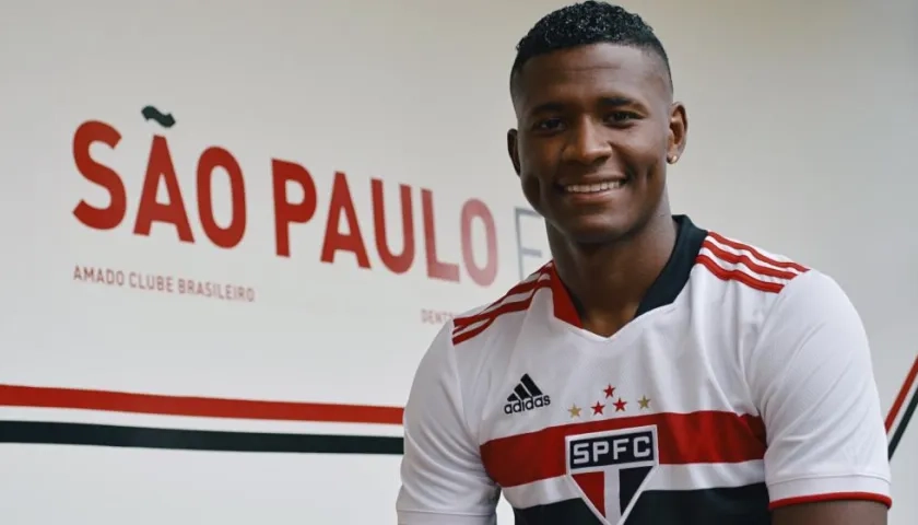 El lateral colombiano Luis Manuel Orejuela.