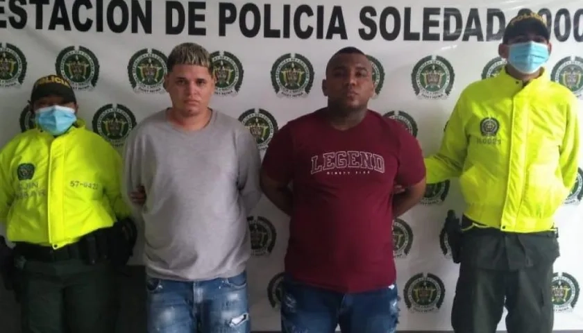 Michael Enrique Orozco Riveros, apodado como ‘El mono’; y Leiner Adolfo Yepez Genes