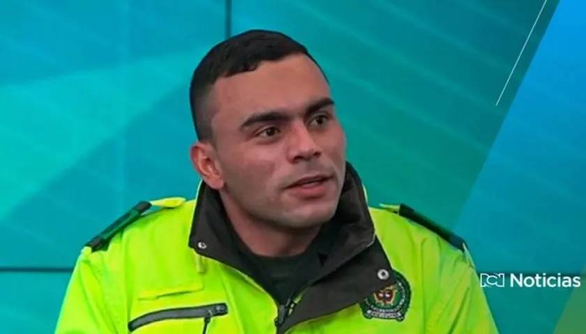 José David Carvajalino, patrullero.