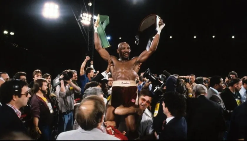 Marvin Hagler, en su época de campeón mundial.