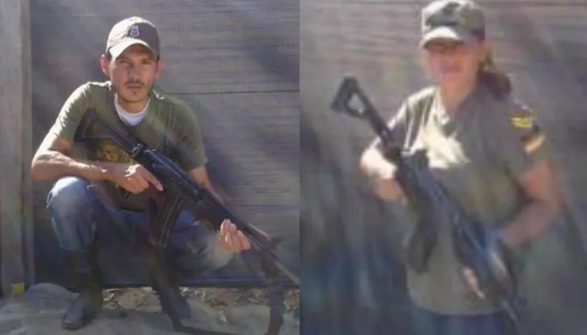 Los capturados alias 'MacGyver' y su compañera sentimental alias 'Luz Dary'.