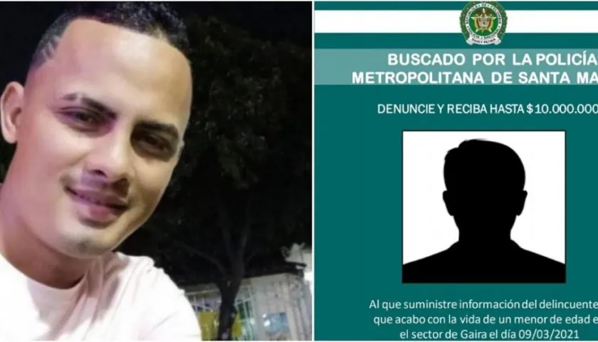 Néucar Ruíz y el cartel de la recompensa. 