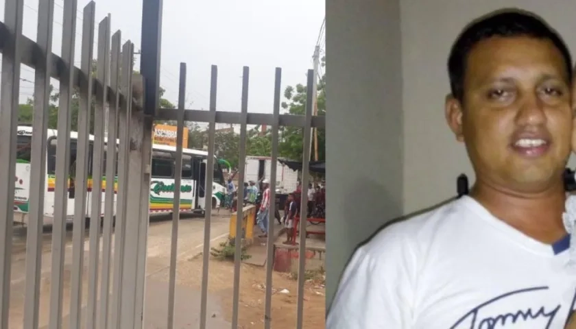 Luis Oquendo fue embestido por una buseta. 