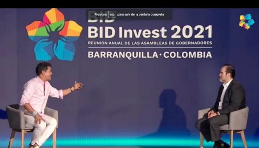 Carlos Vives en la Asamblea del BID.