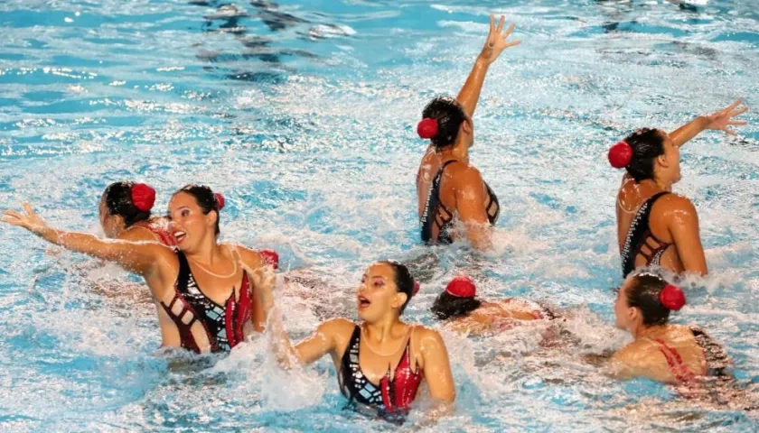 Selección Colombia de nado sincronizado. 