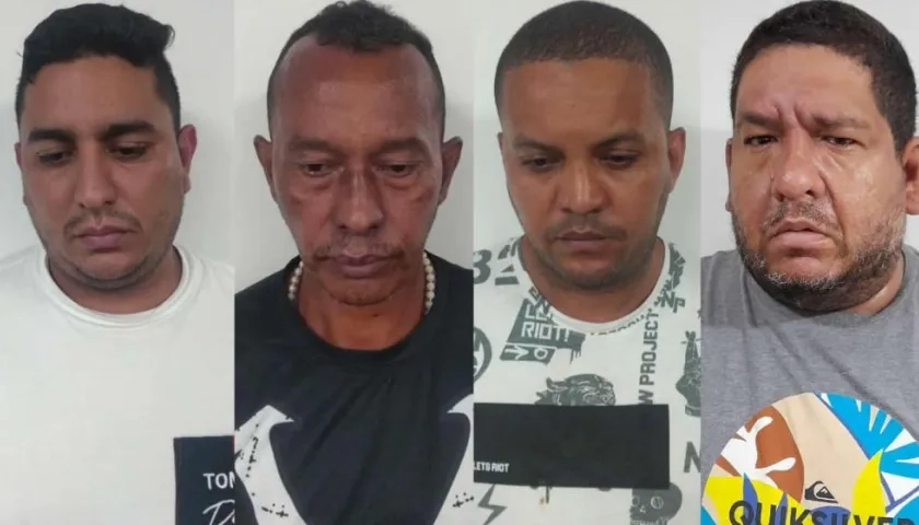 Capturados de la banda 'Los gama alta'