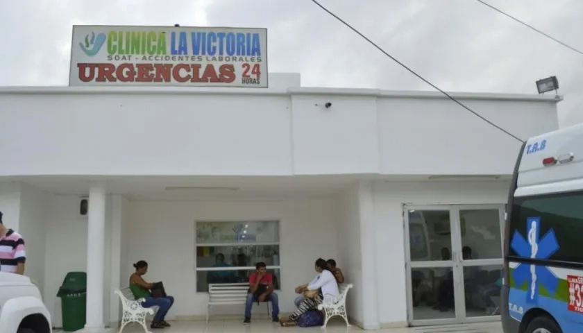 El herido fue llevado a la Clínica La Victoria.