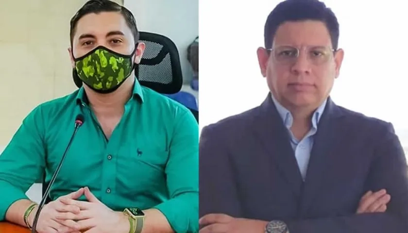 El Concejal Andrés Felipe Rengifo y el apoderado Alberto Peña Pérez.