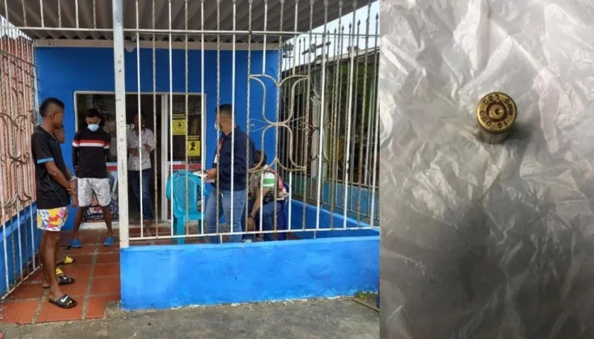 La mujer se encontraba sentada en la terraza de su casa cuando recibió el balazo. 