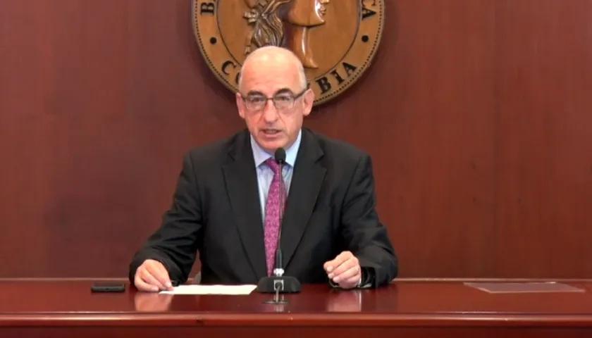 Leonardo Villar, gerente general del Banco de la República.