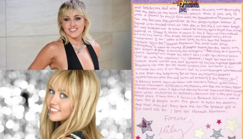 Miley Cyrus se hizo famosa con Hannah Montana.