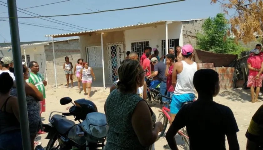 Lugar donde fue baleado Klisman Gabriel Martínez.