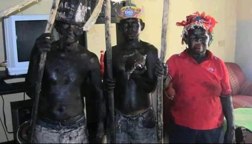 Luis Ramón Camargo, con Los Negros Tiznaos.