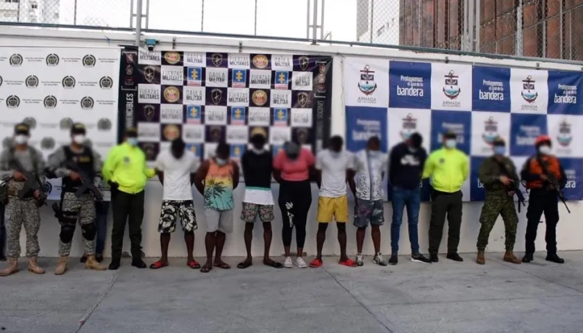 La banda 'Los insulares' fue desmantelada por la Policía de Cartagena y la Armada Nacional. 