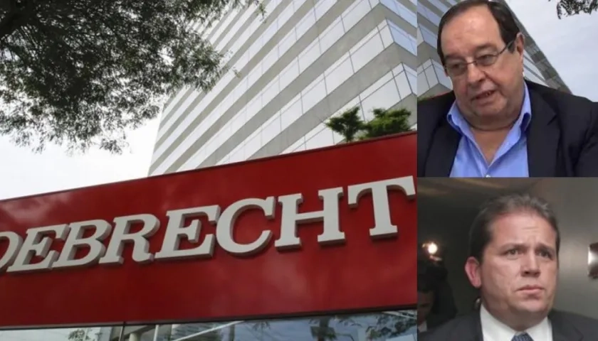 Arriba, Eduardo José Zambrano, y Federico Gaviria Velásquez, condenados por corrupción en caso Odebrecht.