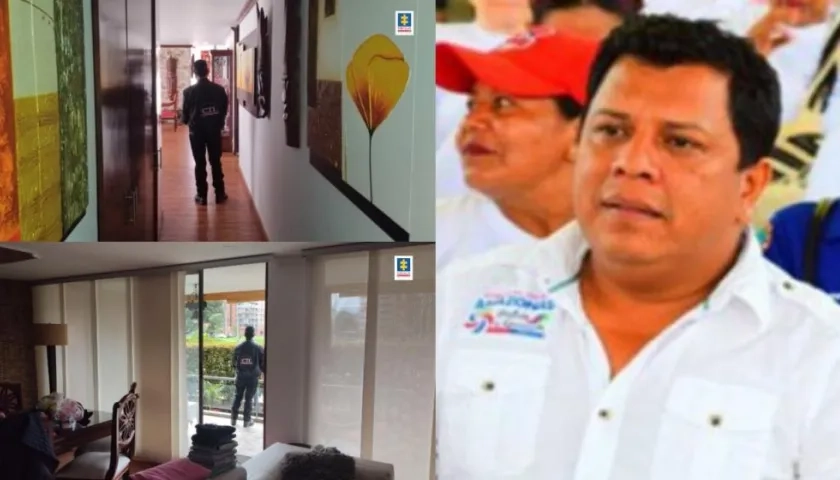 Imágenes de bienes y del excongresista Manuel Carebilla.